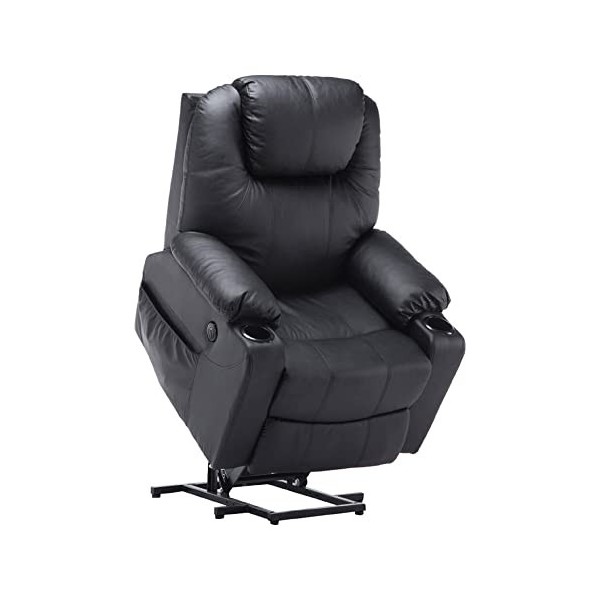 Aide à larrimage électrique MCombo, Fauteuil TV, Fauteuil Relaxant, Massage, Chauffage, Connexion USB réglable électriquemen