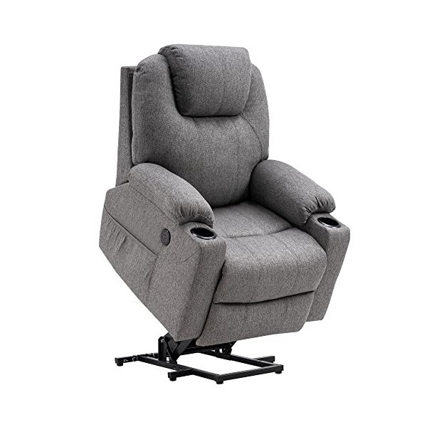 Aide à larrimage électrique MCombo, Fauteuil TV, Fauteuil Relaxant, Massage, Chauffage, Connexion USB réglable électriquemen