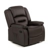 ECO-DE Fauteuil De Massage Relaxant avec Fonction Chauffante. 9 Programmes 5 intensités 8 Moteur. Similicuir Haute Qualité. E