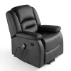 ECO-DE Fauteuil De Massage Relaxant avec Fonction Chauffante. 9 Programmes 5 intensités 8 Moteur. Similicuir Haute Qualité. E