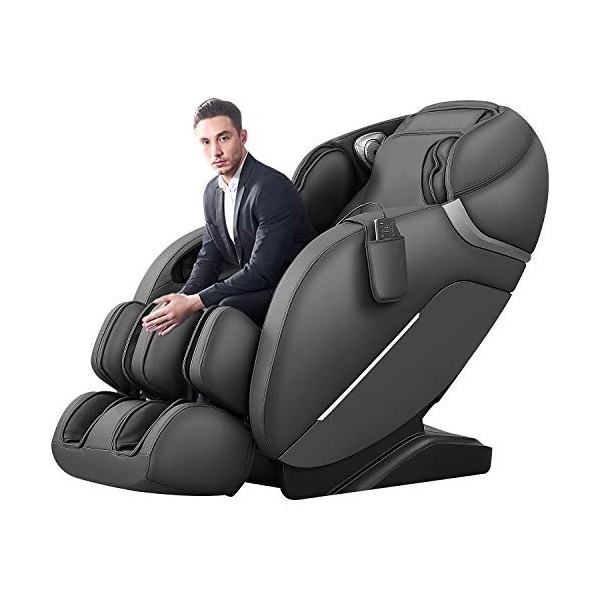 iRest Fauteuil massant pour tout le corps, shiatsu inclinable avec système intégré Zéro Gravité, mains de massage 3D et roule