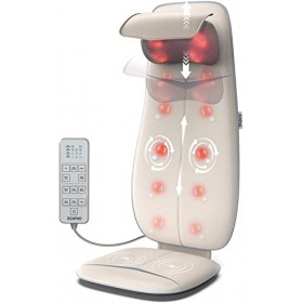 RENPHO Fauteuil Massant Shiatsu Coussin de Massage Dos avec Chaleur, Siege Massant Réglable en hauteur pour le cou et les épa