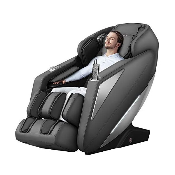 iRest Fauteuil massant avec contrôle vocal intelligent, massage drainant des jambes, zéro gravité, bouton intelligent de choi