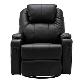 M MCombo Fauteuil de Massage Fauteuil TV Fauteuil Relax 7020, avec Chauffage Rotatif basculant 360°, réglable manuellement S