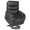 gridinlux | Fauteuil Relax Massage Extra rembourré soulève Personnes Noir | Inclinable | Élévation Automatique avec télécomma