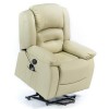 ECODE Fauteuil de Massage releveur Maximum 9 Modes de Massage, système de Levage par Bouton avec USB, LED, ECO-8198UP Beige