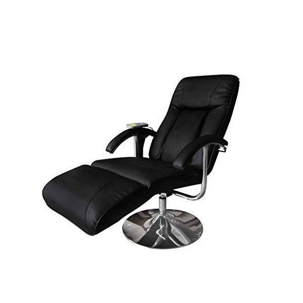 vidaXL Fauteuil de Massage Electrique Cuir Artificiel Réglable Inclinable