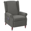 vidaXL Fauteuil de Massage Inclinable Électrique Chaise de Relaxation Dossier et Repose-Pied Réglables Siège de Salle de Séjo