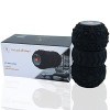 Venga! Rouleau de Massage Vibrant, 3 Parties Rotatives, 3 Intensités, Mode Automatique, Noir, VG MAS 3004