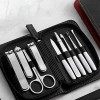 XLXZT 9PCS Manucure Set Pédicure Set Clipper Clipper en Acier Inoxydable Cutter de Ongles Professionnel avec kit découlement