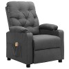 vidaXL Fauteuil de Massage, Siège Inclinable avec Dossier et Repose-Pied Réglables, Chaise de Salle de Séjour Salon Intérieur