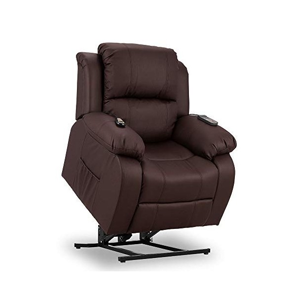 Don Descanso - Fauteuil Relax Electrique Releveur Trevi avec Inclinaison à 160º, 10 Programmes, Chaleur Lombaire, Sist. Massa