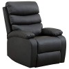 Gridinlux - Fauteuil de Massage Relaxant Extra rembourré Noir, inclinable. Fonction Chaleur Lombaire, 5 Modes, 8 Moteurs, tél