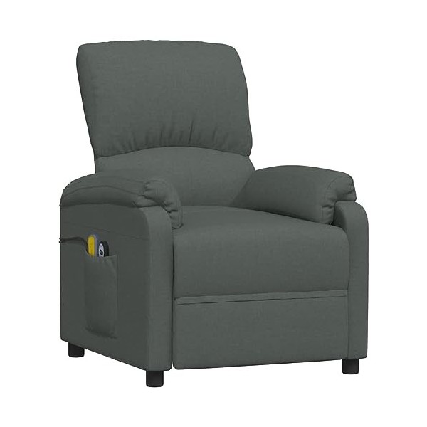 vidaXL Fauteuil Électrique de Massage, Siège Inclinable avec Dossier et Repose-Pied Réglables, Chaise de Salle de Séjour Salo