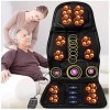 HYN Massage Siege, Modes Multiples 12v Siege Auto Massant pour Voiture, Confortable Universel Siege Massant Chauffant Electri