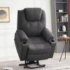 M MCombo TV Fauteuil électrique avec élévateur, Fauteuil de Relaxation électrique, 7040 Massage Chauffage électriquement régl