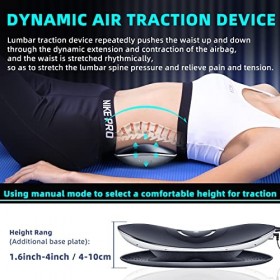 Appareil de traction lombaire électrique avec massage par vibration et fonction de thérapie thermique, soulage les douleurs d
