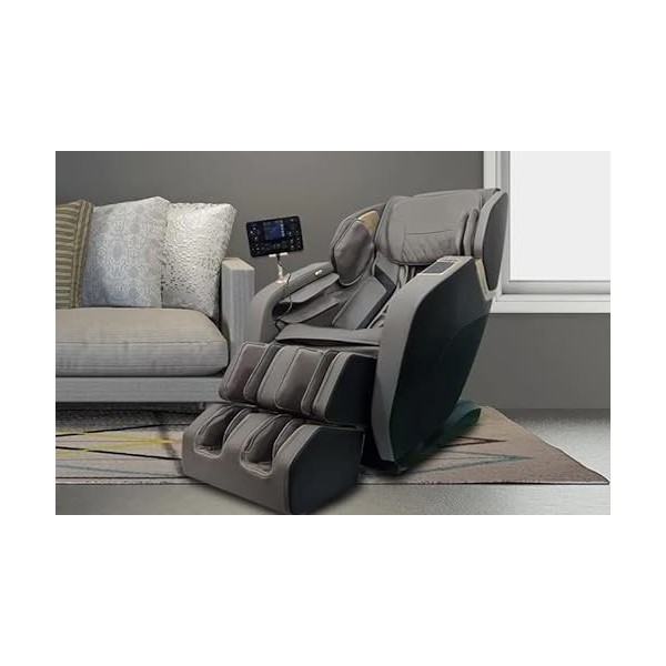 vComfort Thunder Fauteuil de massage zéro gravité avec massage shiatsu et pétrissage, rouleaux de massage intégrés, airbags, 