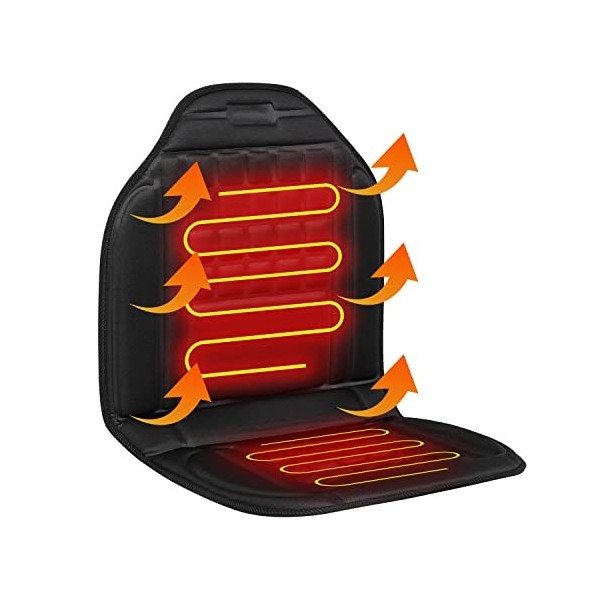 Housse de siège chauffante confortable avec chaleur rapide pour les jours froids