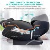 Aspria Shiatsu Zero Gravity Fauteuil de massage électrique avec fonction chauffante, techniques de massage bionique, USB, Blu