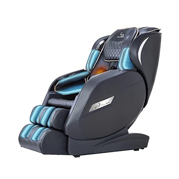 MassaMAX MF600 Fauteuil massant, Massage Shiatsu pour tout le corps avec position zéro gravité, rouleau pour les pieds, airba