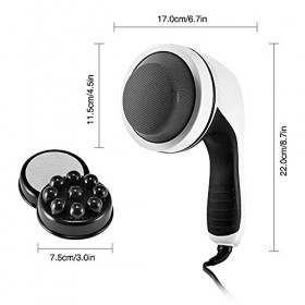 Appareil de Massage Électrique Cellulite - Masseur à Main 5 Vitesses Vibrant Dos Jambe Circulation Spa du Corps à la Maison M