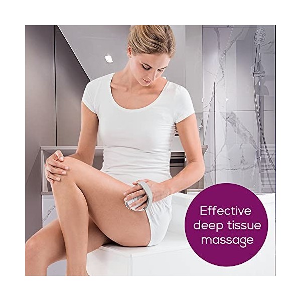 Beurer CM 50 Masseur anti-cellulite pour une peau plus ferme, rouleau de massage électrique avec 2 niveaux dintensité et poi