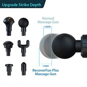 Pistolet de massage tenu dans la main de percussion, masseur portatif de percussion de muscle pour le soulagement de la doule