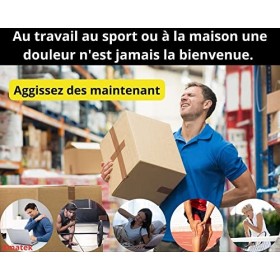 Pistolet de Massage Musculaire 30 Vitesses Réglables Massage Gun Électrique Silencieux Masseur de Muscle Profond Portable 6 T