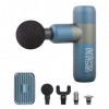 KICA Lot de 2 pistolets de massage électrique portatifs professionnels pour tissus profonds avec 4 niveaux de vitesse et 4 tê