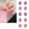 10 Sac 3D Flower Camellia Nail Art Set, DIY Résine Exquis Light Change Nail Décoration Accessoires Pour Femmes Acrylique Nail