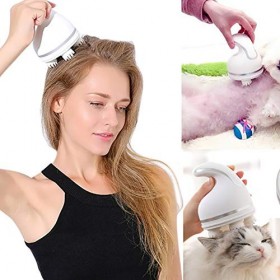 Appareil De Massage éLectrique du Cuir Chevelu Appareil Massage Portatif pour La TêTe éTanche Et Rechargement USB DéGagement 