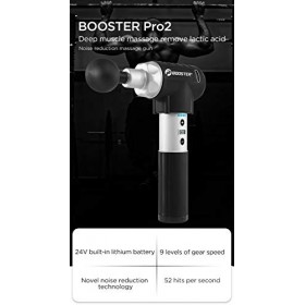 【Massage Gun】Booster Pro 2 Pistolet de massage thérapeutique à percussion : silencieux + puissant. Rotule vibrante pour tissu