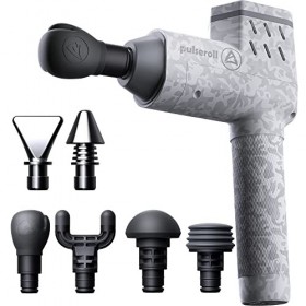 Pulseroll Anthony Joshua Ignite Percussion Pistolet de massage professionnel pour tissus profonds, 5 vitesses avec 6 têtes et