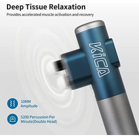 KiCA Pistolet de massage électrique à 3 têtes - Amplitude de 10 mm - Masseur à percussion professionnel pour la récupération 