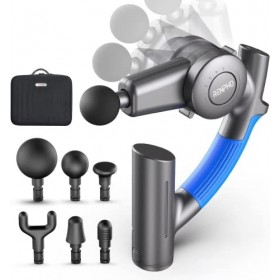 Pistolet de Massage Musculaire, RENPHO Massage Gun Masseur de Muscle Profonds avec Bras Réglable et 6 Tête de Massage à Percu