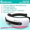 Adamson A80 Masseur oculaire avec chaleur et froid NOUVEAUTÉ 2023 - Appareil de massage et relaxation anti cerne rechargeable