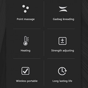 Masseur de main USB, masseur de main électrique à compression pour soulager la batterie portable 2000 mAh du canal carpien