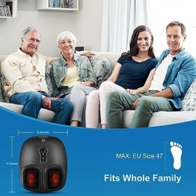 COMFIER Masseur Pieds avec Shiatsu, Massage Pied Vibration & Chaleur - Appareil de Massage Pieds pour fasciite plantaire et d