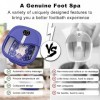 Bain de Pieds Pliable avec Massage Électrique, GLORITY Spa de Pied avec 3 Modes de Massage Automatiques et 24 Boules de Massa