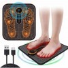 Masseur électrique pour pieds, masseur de pied, Masseur de pied intelligent EMS pour la relaxation, USB portable rechargeable