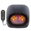 Snailax 2 en 1 Massage pieds shiatsu chauffant- Masseur de pieds avec chaleur et Coussin de massage pour le dos, Réchauffe-pi