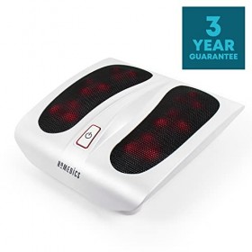 HoMedics Massage des Pieds Électrique chauffant - Appareil massant electrique Shiatsu pour pied - Option chaleur pour relaxat