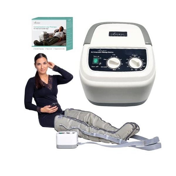 Edicare, Bottes Pressothérapie, Drainage Lymphatique, Appareil de Massage, Jambes Pieds Fatigués, Massage et Relaxation, Faci