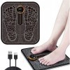 Massage des Pieds - Tapis électrique portatif de massage - EMS Foot Massage Pad - avec SME Technologie Physiothérapie et Desi