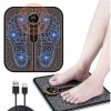 Masseur Électrique Pied, Machine de Massage des Pieds EMS, Masseur de Pieds électrique Pliable et Portable, Favoriser La Circ