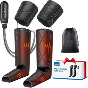 RENPHO Massage jambes avec chaleur, masseur à compression pneumatique pour la relaxation des muscles des mollets, des pieds e