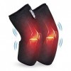 Comfier Coussin Chauffant Genouillère de Massage - Chauffe Pieds avec Masseur de Vibrations - Appareil de Massage pour Cuisse