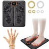 Masseurs Électriques pour Les Pieds,Massage Pieds Circulation Sanguine,Appareil Circulation Sanguine Jambes,8 Modes&19 Niveau