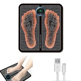 Appareil Massage Pied,EMS Appareil de Massage des Pieds USB électrique,8 Modes 19 IntensitéS Appareil De Massage Des Pieds Pé